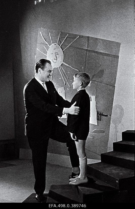 Singer Georg Ots and son Hendrik in Estonian Television.