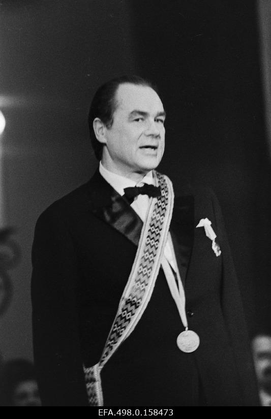 Rat “Estonia” soloist Georg Ots at his 50th anniversary celebration Rat “Estonia”.