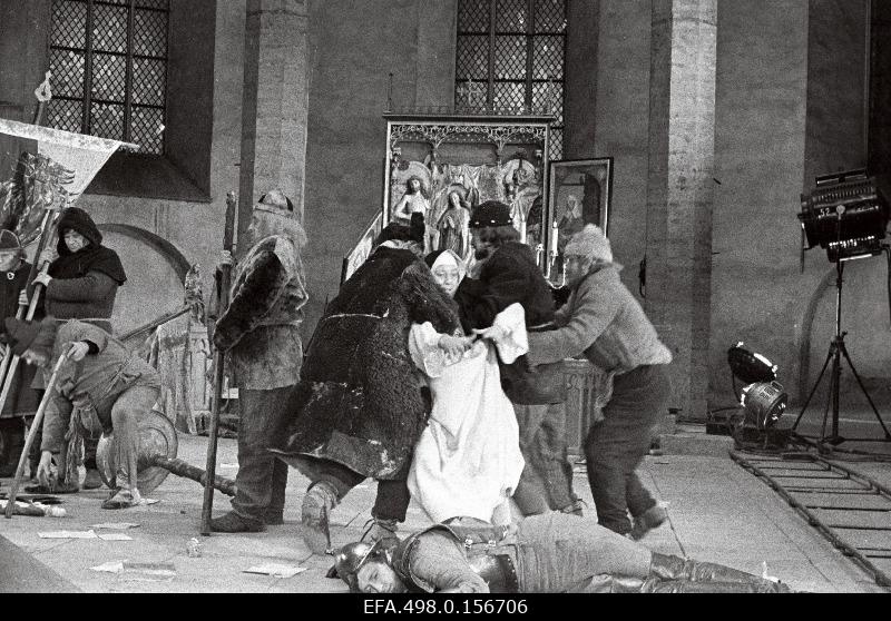 Filming the game film “Last relics” of the studio “Tallinnfilm”.