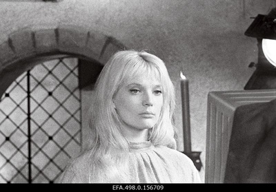 Filming the game film “Last relics” of the studio “Tallinnfilm”. Ingrida Andrina, Agnes.  similar photo