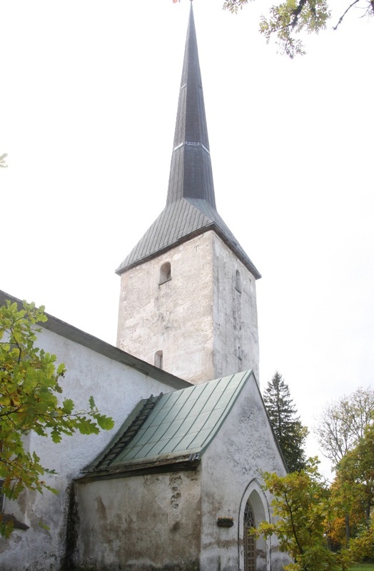 fotopostkaart, Pilistvere khk, Pilistvere kirik, vaade kirdest, u 1935, foto J. Riet rephoto