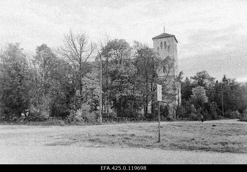 View of the church in Märjamaa.