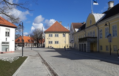 Kuressaare lossiplats. rephoto