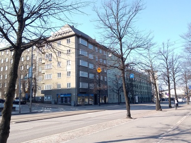 Mannerheimintie 52, 54, 56, Kivelänkadun ja Mannerheimintien kulma. rephoto