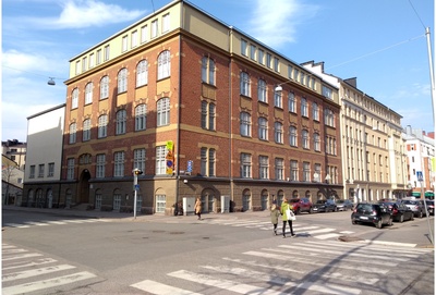 Töölön kansakoulu. Töölönkatu 41-45. rephoto