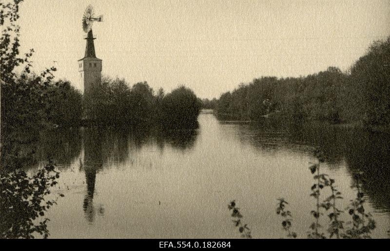 River Vasalemma, windmill on the left.