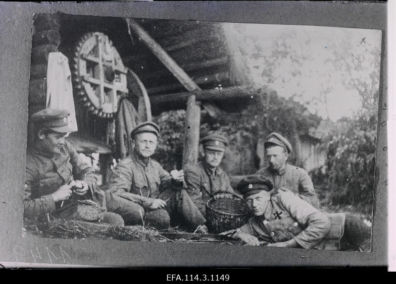 War of Liberty. 6.The soldiers of the Jalaarmee path near the Sidovo watermill.