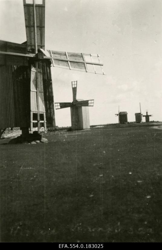 Windmills on the island of Vormsi.