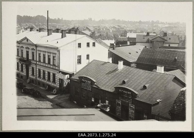 View of the buildings of f. g. Faure's steam hull in Tartu on Holmi Street  duplicate photo
