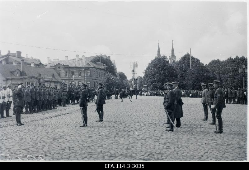 View of the parade of the Estonian army.