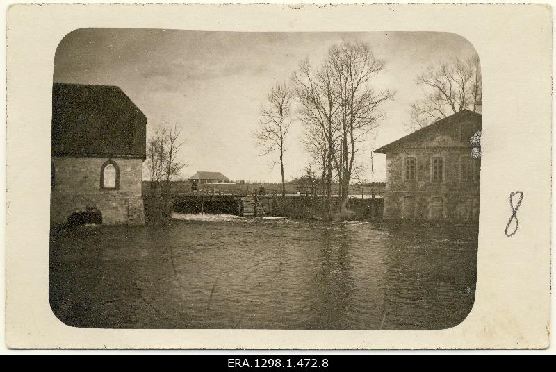 View of the river and mill