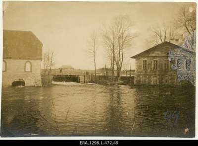 View of the bridge and swimming pool?  duplicate photo