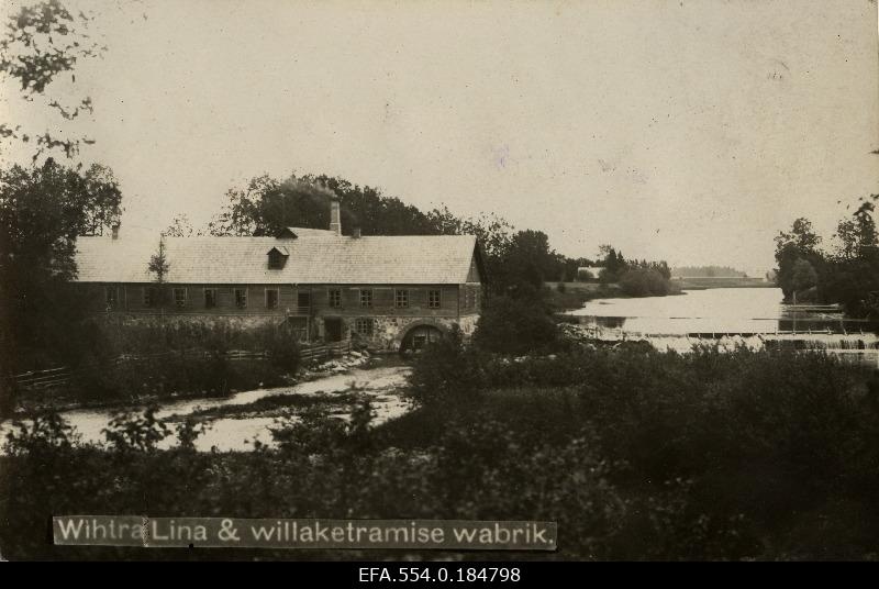 Vihtra Lina and Villaketramise factory on the river Pärnu.