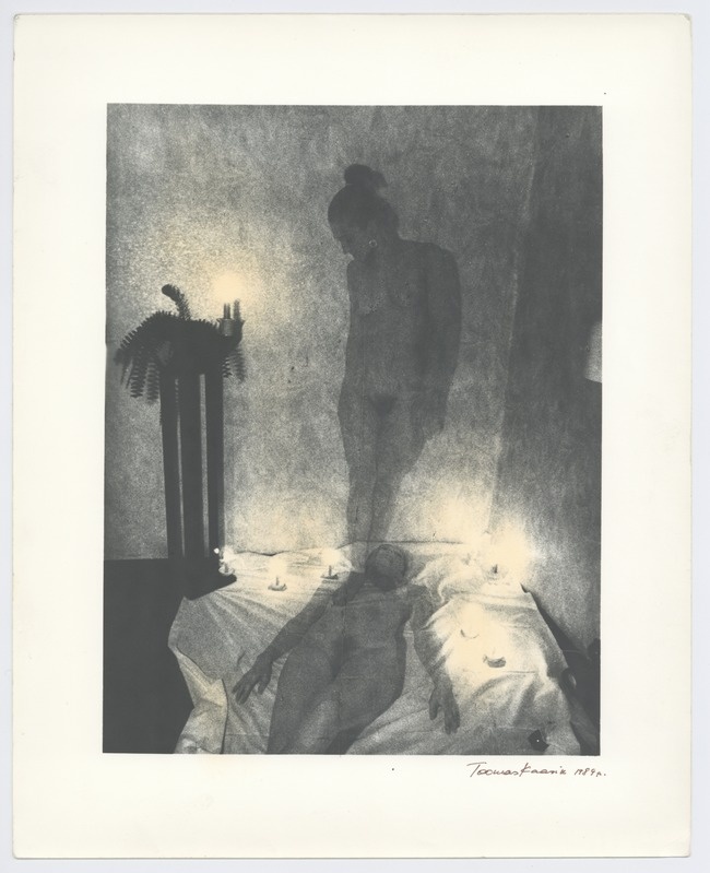 Lying / standing female act. 1989.