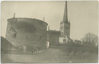 Tallinn. View Paks Margareeta and Big Beach Gate from the Mount of the Beach Gate  duplicate photo