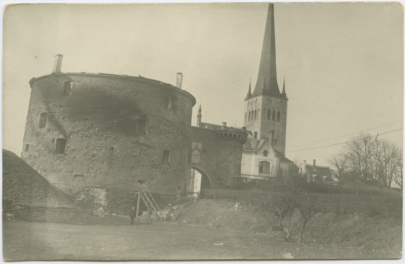 Tallinn. View Paks Margareeta and Big Beach Gate from the Mount of the Beach Gate