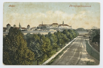 Tallinn. View Toompea Mere from the main road  duplicate photo