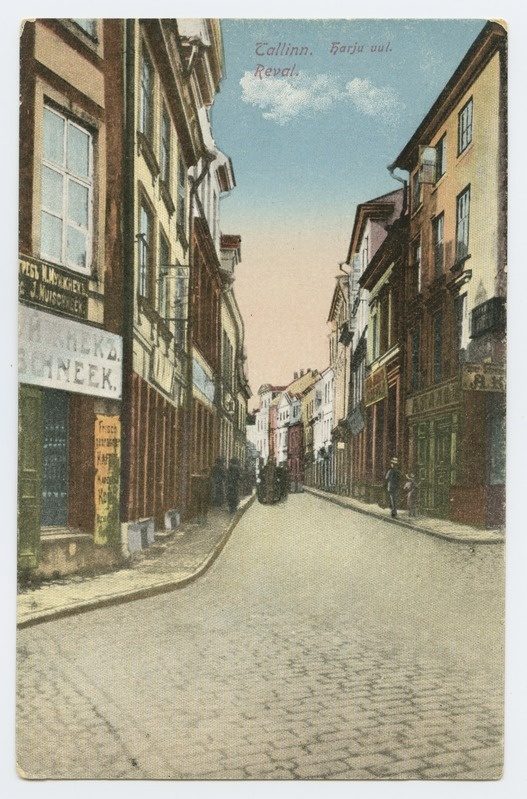 Tallinn. View Harju Street, towards the Freedom Square