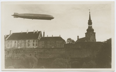 Tallinn. German Aircraft Zeppelin Toompea above  similar photo