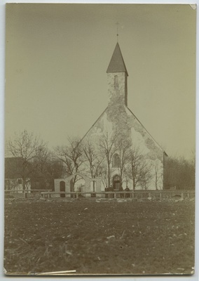 Jõelähtme Church, view from the west.  duplicate photo