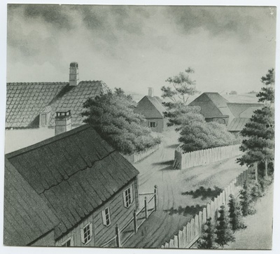 Airplane Street at the Johanson paper factory.  duplicate photo