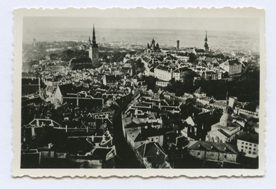 Tallinn. View to Tallinn from the Tower of the Oleviste Church to Toompea  duplicate photo