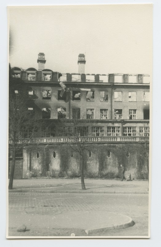 View of the broken "Estonia" theatre.