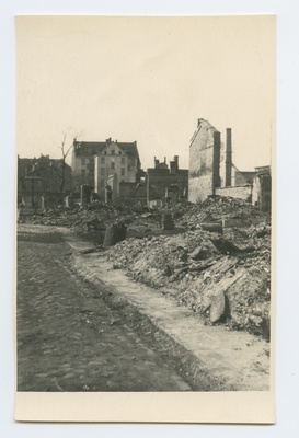 View of the ruins on the street of Israel.  duplicate photo