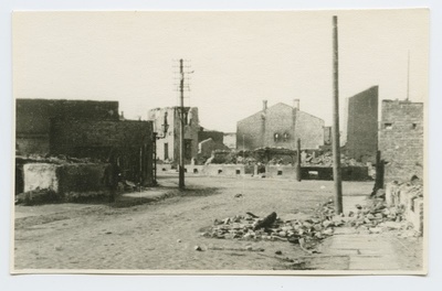 View of the ruins on Raua Street.  duplicate photo