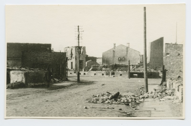 View of the ruins on Raua Street.