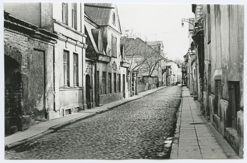 Buildings New Street 14 and 12, view Viru Street direction.