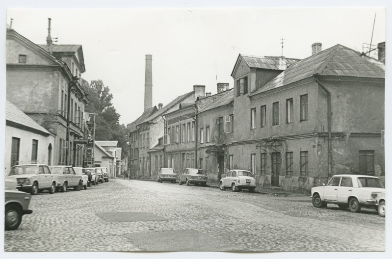 View on the houses of Olevimägi New street, houses no. 26 and 28.