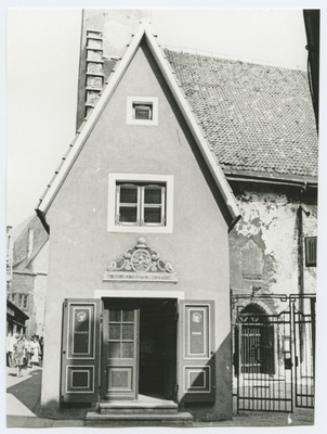 View of the building during the course of Saia, the church of the Holy Spirit.  duplicate photo