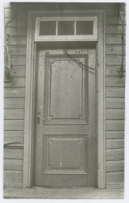 Pärnu highway 31, wooden door outside the house.  duplicate photo