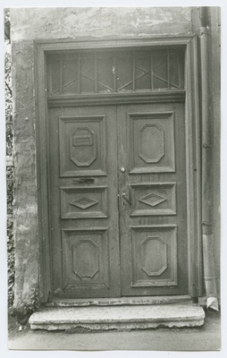 Wooden door on the 6th house of Paldiski Highway.  duplicate photo