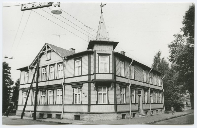 Double wooden building