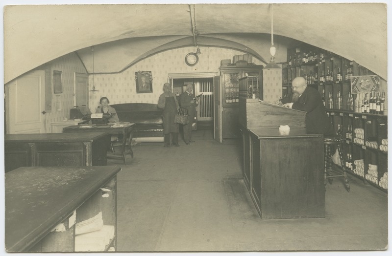 Interior view of the wine cellar office