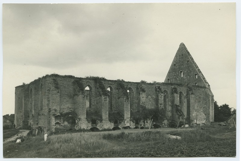 The ruins of the Pirita monastery from the north of Tallinn.