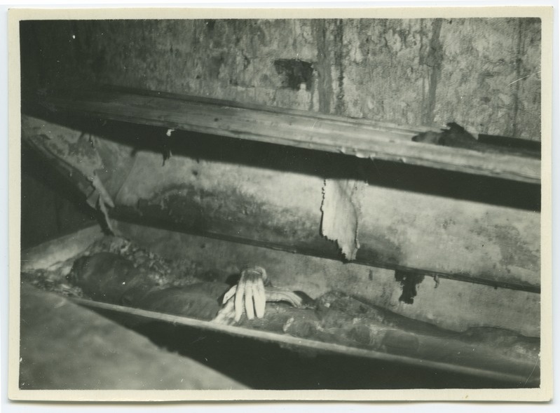 Tallinn, Toomkirik, open cabinet in the grave chamber, open central heating installation.