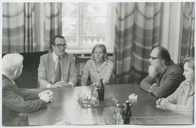 Canadian Philologist prof. Puhvel in Friendship Society  duplicate photo
