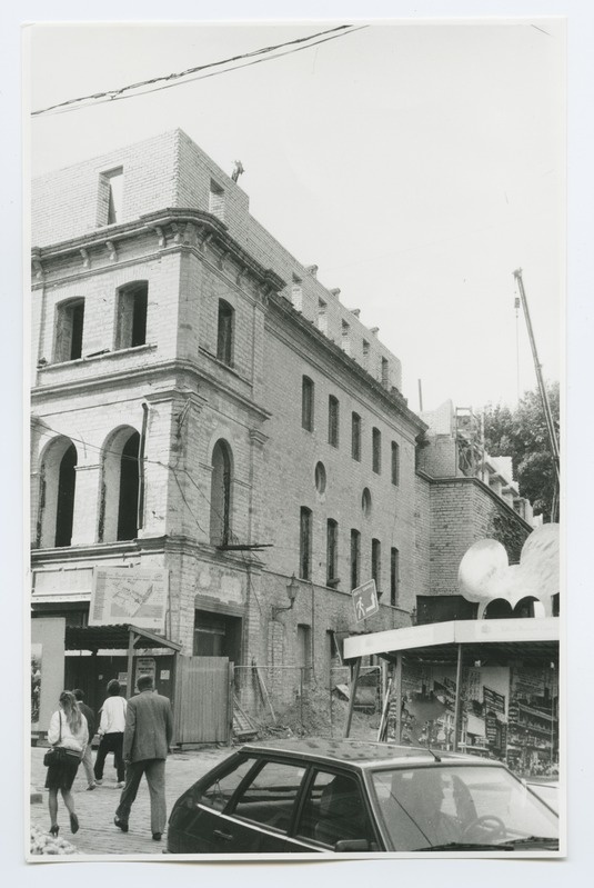 Coffee shop "Tallinna" reconstructive view from Harju Street.