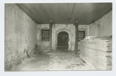 Interior of the Church of the Holy Cross, view east.  duplicate photo