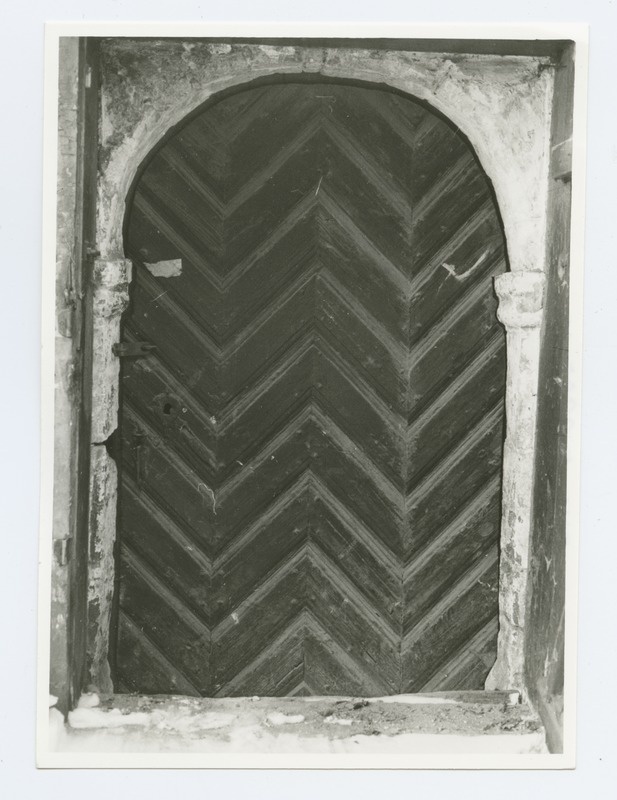 The East Portal of the Holy Crossing Church of John with the door.