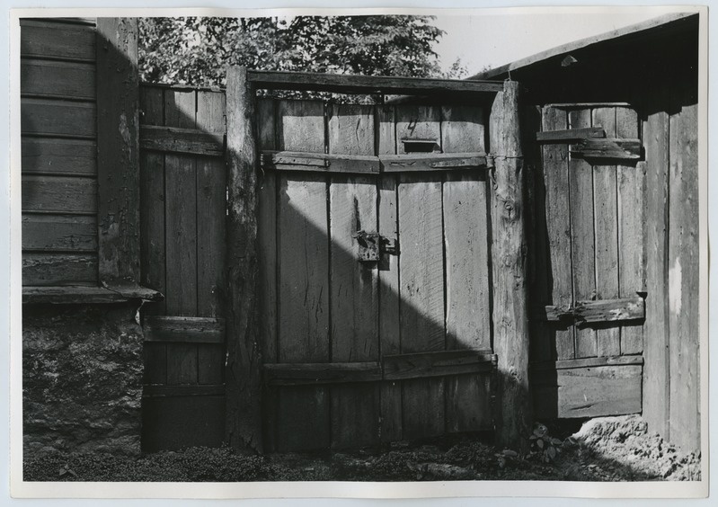 Old gate with lock