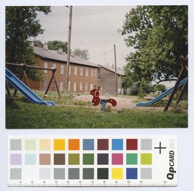 Kopli lines. View the children's playground.  duplicate photo