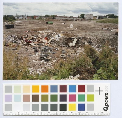 Empty land and carcass storage place. View Neeme Street.  duplicate photo