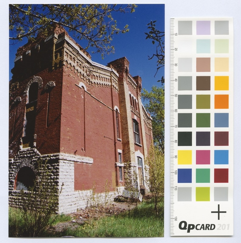 View of the arm of the side. Pictured close. Colorful.