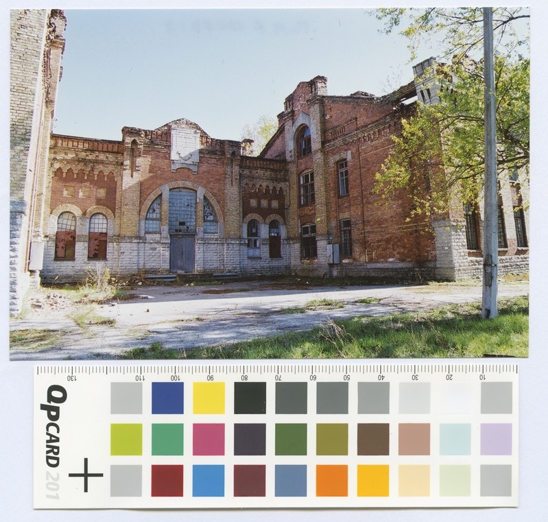 View of the armchair buildings. Colorful.