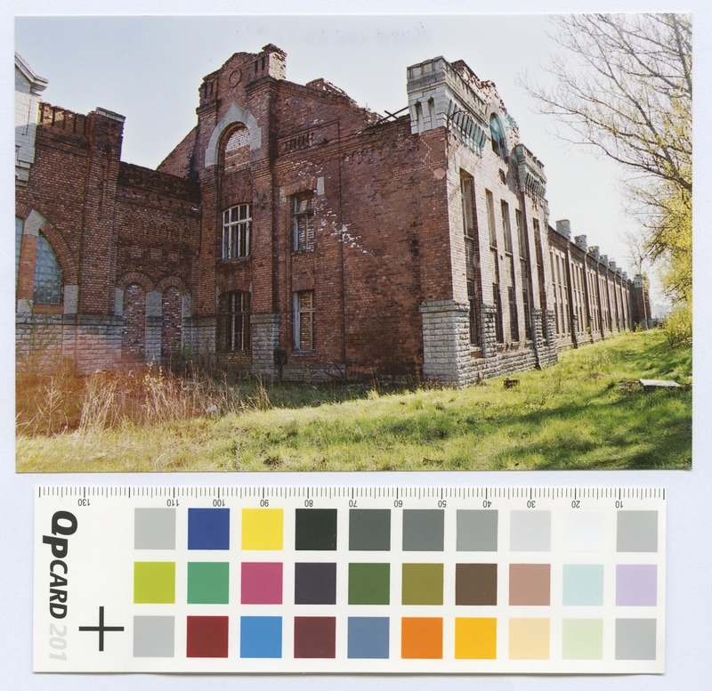 View of the armchair buildings. Colorful.