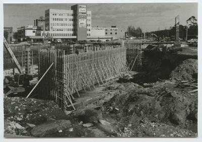 Tallinn. Tammsaare road extension on Järvel. View of the construction of the crossing bridge by railway  duplicate photo